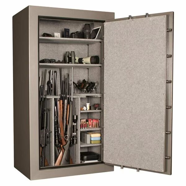 TS45 Fire Insulated Gun Safe With Dial Lock- 830 lbs., Tracker Safe, Mfr#: TS45-GRY